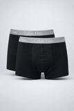 Kit 2 Cuecas Calvin Klein Low Rise Trunk Preto Com Cinza - Henri Store