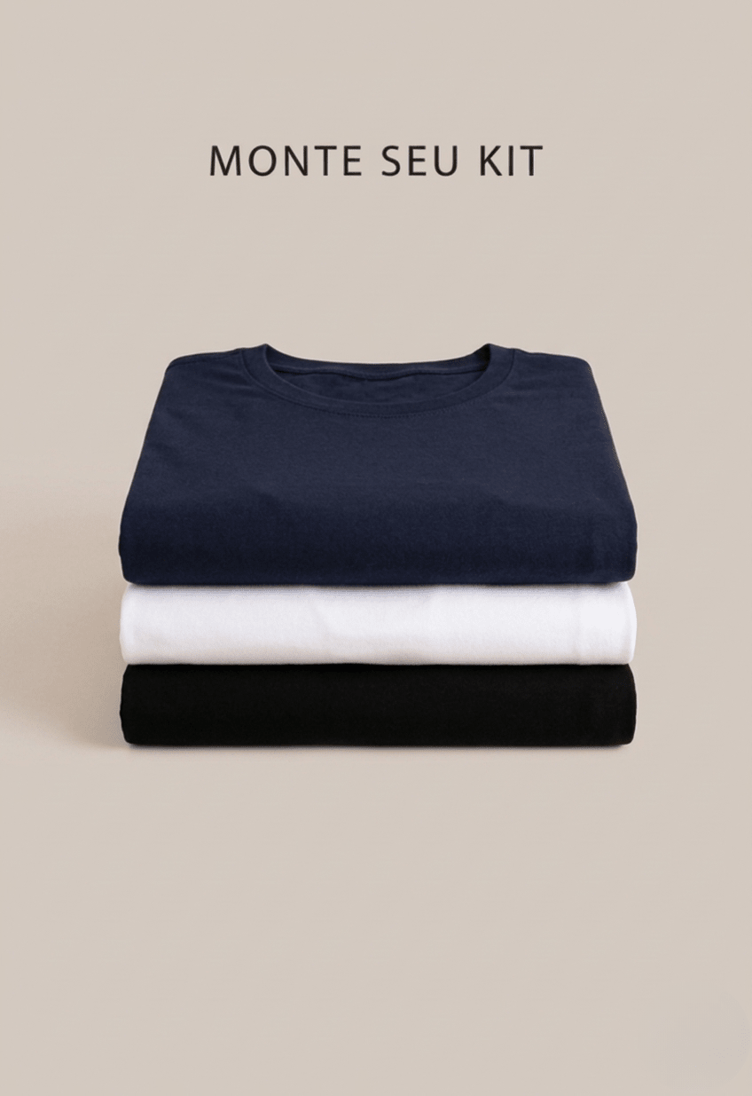 Kit 3 Camisetas Básicas Scavo - Henri Store