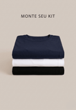 Kit 3 Camisetas Básicas Scavo - Henri Store