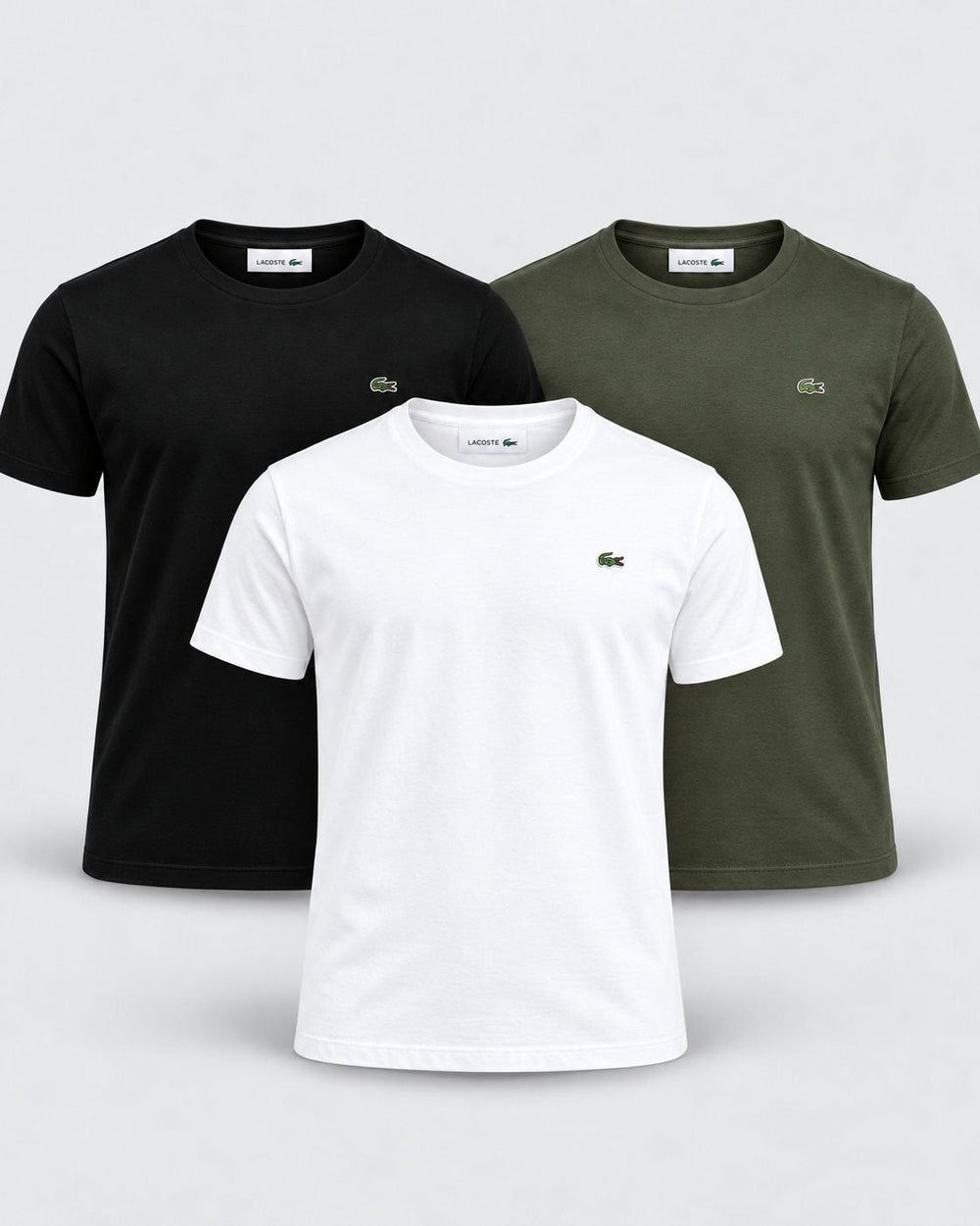 Kit 3 Camisetas Pima Lacoste - Henri Store