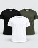 Kit 3 Camisetas Pima Lacoste - Henri Store