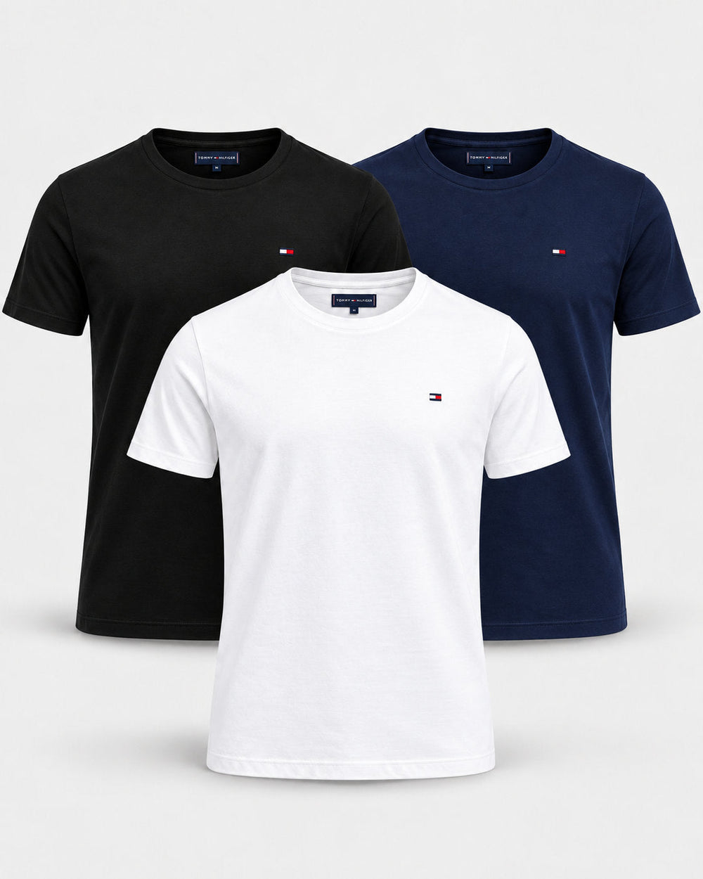 Kit 3 Camisetas Tommy Hillfiger Básica - Henri Store