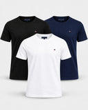 Kit 3 Camisetas Tommy Hillfiger Básica - Henri Store