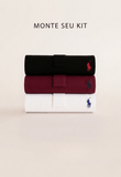 Kit 3 Polos RL Custom Fit Basic - Henri Store