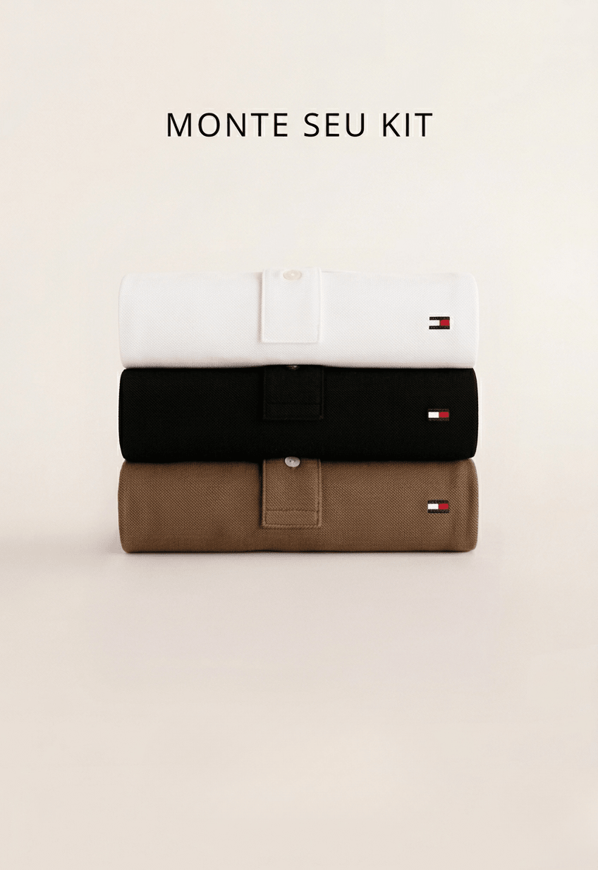 Kit 3 Polos Tommy Hilfiger Essence - Henri Store