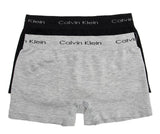 Kit Calvin Klein 2 Cuecas Seamless Infantil Preto/Cinza Claro - Henri Store