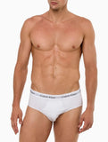 Kit Calvin Klein 3 Cuecas Brief Branco - Henri Store
