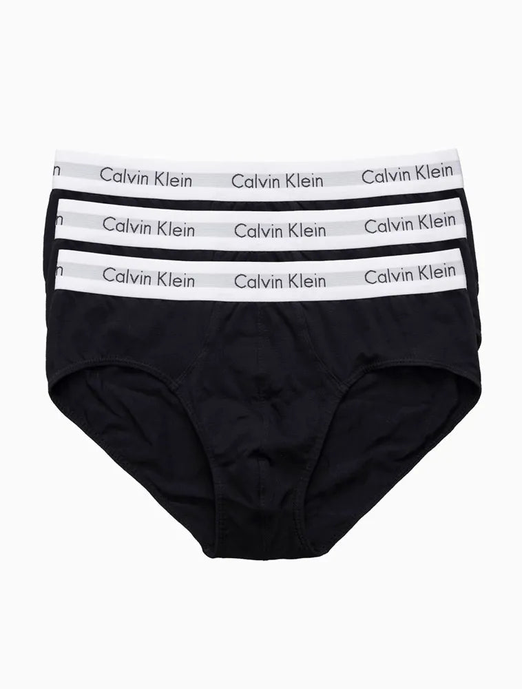 Kit Calvin Klein 3 Cuecas Brief Preto - Henri Store