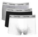 Kit Calvin Klein 3 Cuecas Low Rise Trunk Branco/Preto/Mescla - Henri Store