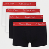 Kit Calvin Klein 4 Cuecas Low Rise Trunk Branco/Preto - Henri Store