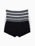Kit Calvin Klein 4 Cuecas Underwear Branco/Cinza/Preto - Henri Store