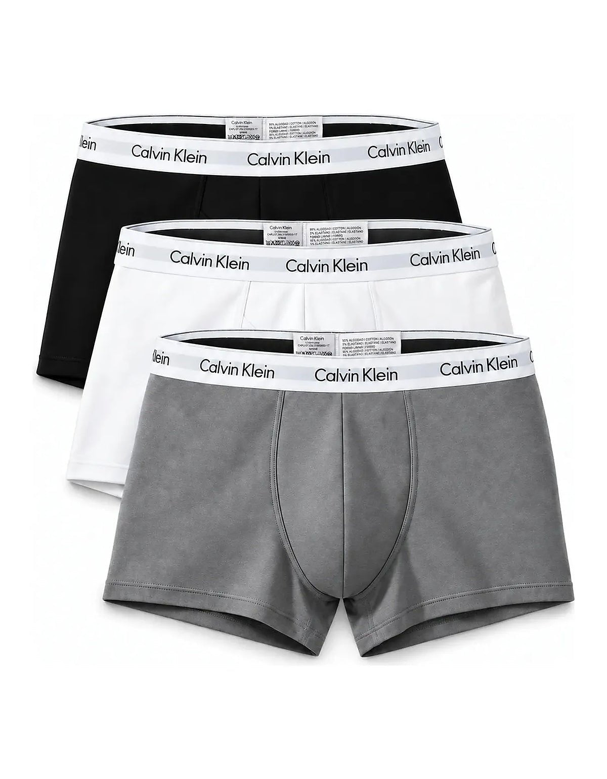 Kit Cuecas Boxer Calvin Klein Cotton Stretch - 3 unidades - Live - Henri Store
