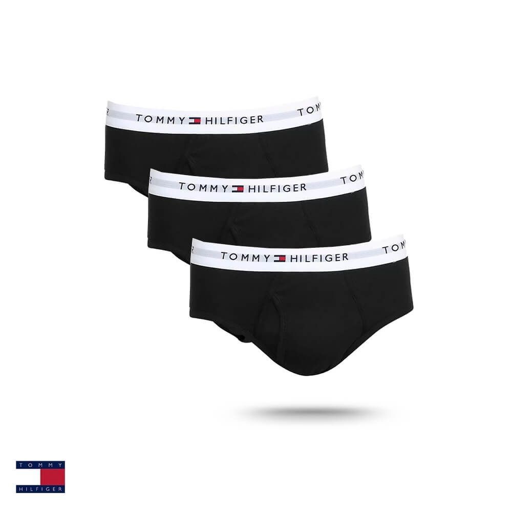 Kit Tommy Hilfiger 3 Cuecas Preto - Henri Store