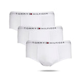 Kit Tommy Hilfiger 3 Cuecas Slip Branco - Henri Store