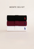 Kit 3 Polos RL Custom Fit Basic
