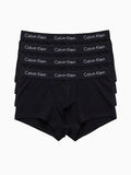 Kit 4 Cuecas Calvin Klein Low Rise Trunk De Cotton Preto
