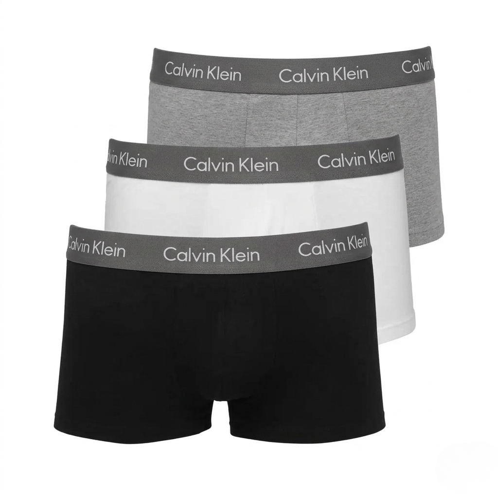 Kit 3 Cuecas Calvin Klein Low Rise Trunk Classic
