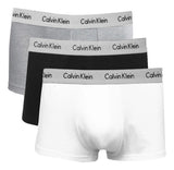 Kit Calvin Klein 3 Cuecas Low Rise Trunk Branco/Preto/Mescla