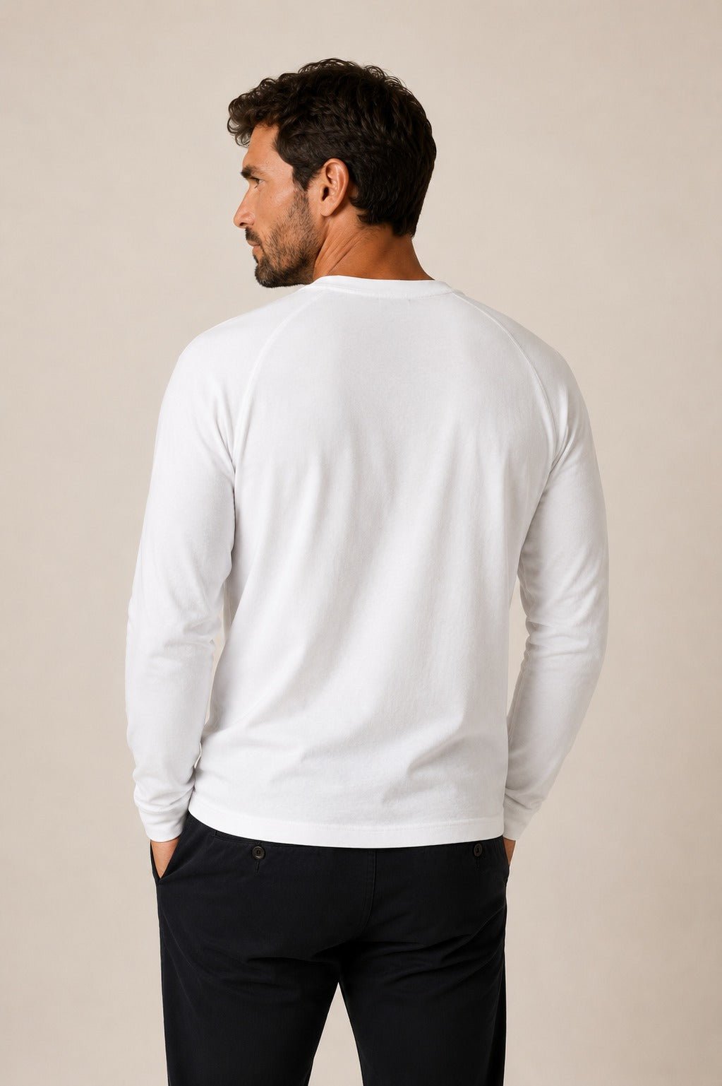 Manga Longa Calvin Klein Flame Branco - Henri Store