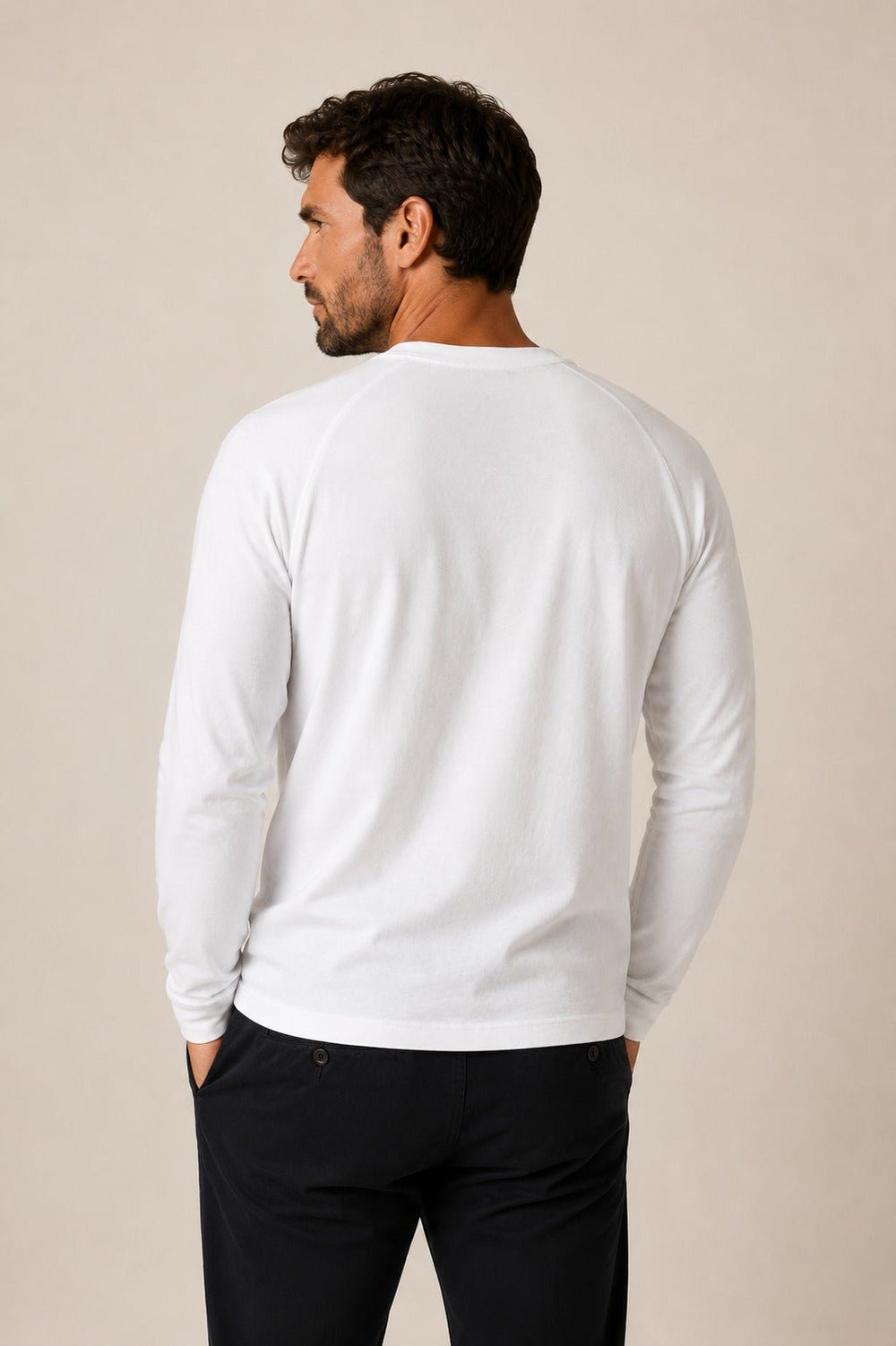 Manga Longa Calvin Klein Flame Branco - Henri Store