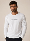 Manga Longa Calvin Klein Flame Branco - Henri Store