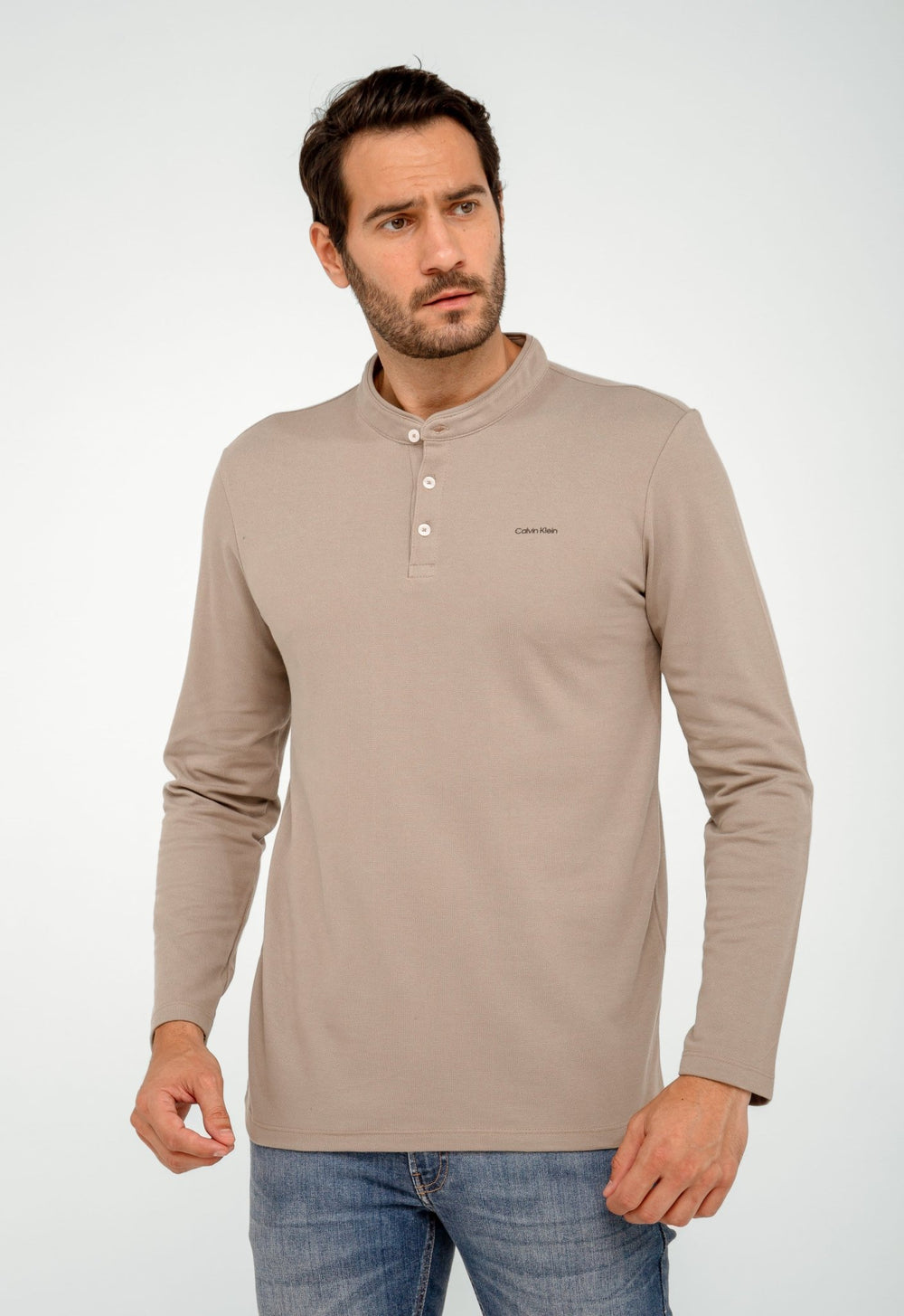 Manga Longa Calvin Klein Gola Portuguesa - Henri Store