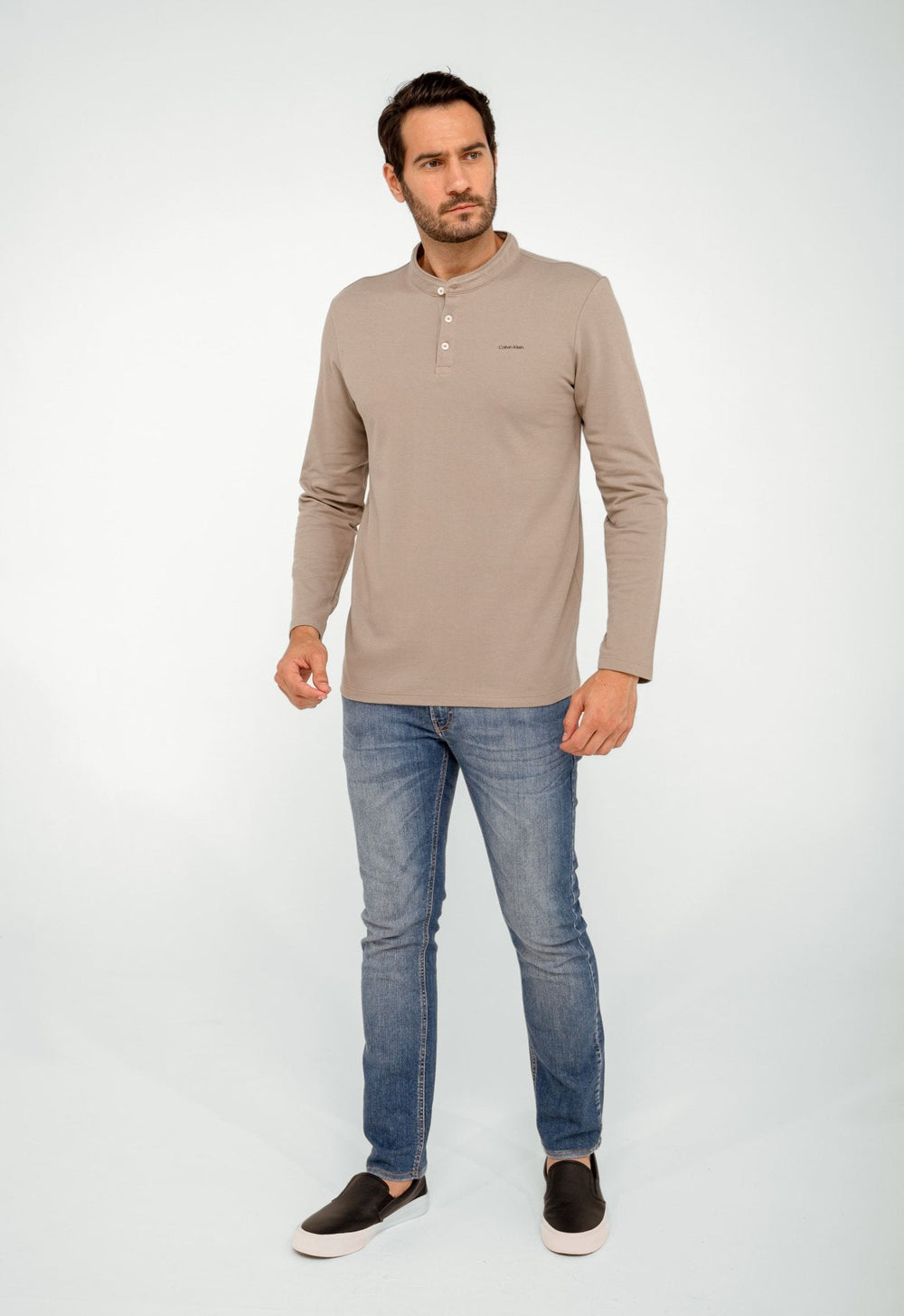 Manga Longa Calvin Klein Gola Portuguesa - Henri Store