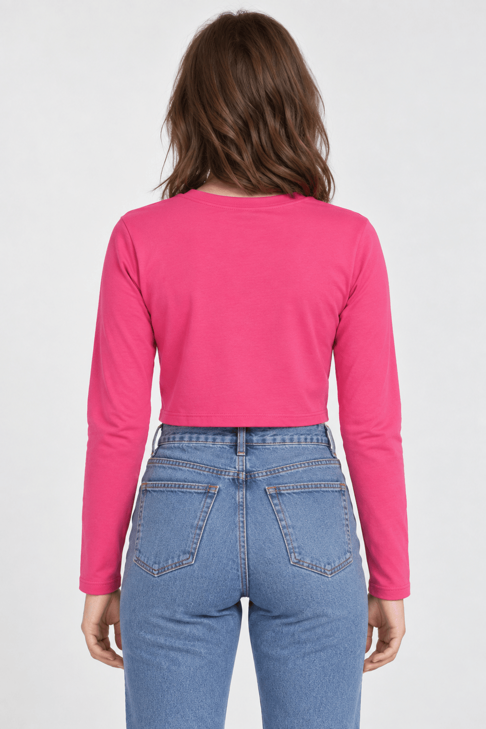 Manga Longa Calvin Klein Jeans Logo Rosa - Henri Store