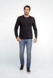 Manga Longa Calvin Klein Logo Central Flamê - Henri Store