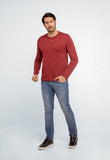 Manga Longa Calvin Klein Logo Central Flamê - Henri Store