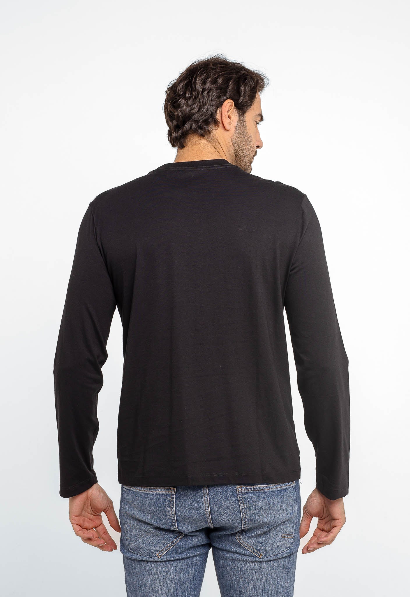 Manga Longa Calvin Klein Logo Central Flamê - Henri Store