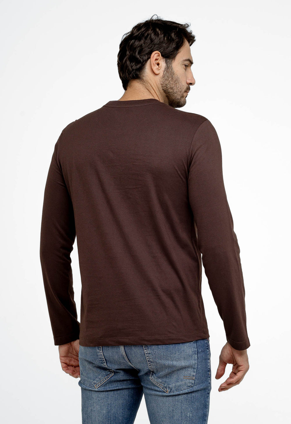 Manga Longa Calvin Klein Logo Central Flamê - Henri Store