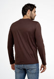 Manga Longa Calvin Klein Logo Central Flamê - Henri Store