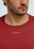 Manga Longa Calvin Klein Logo Central Flamê - Henri Store
