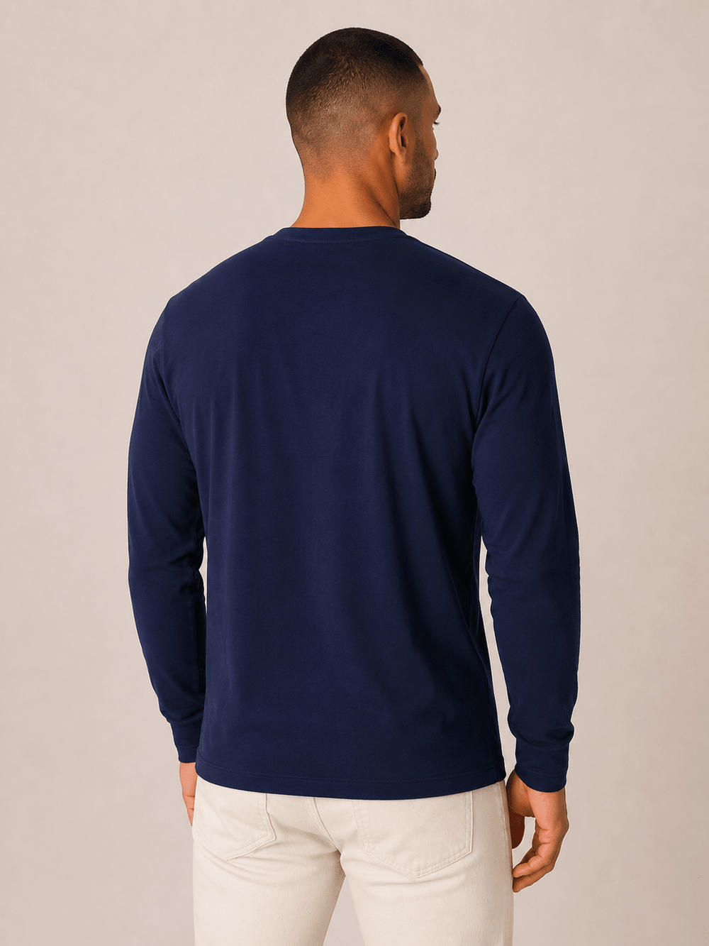 Manga Longa Calvin Klein Logo Central Flamê - Henri Store