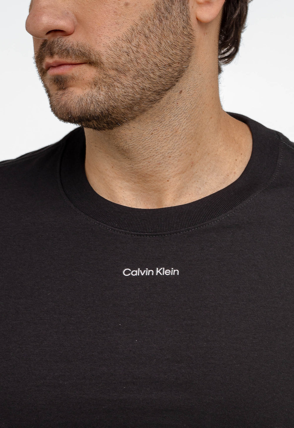 Manga Longa Calvin Klein Logo Central Flamê - Henri Store