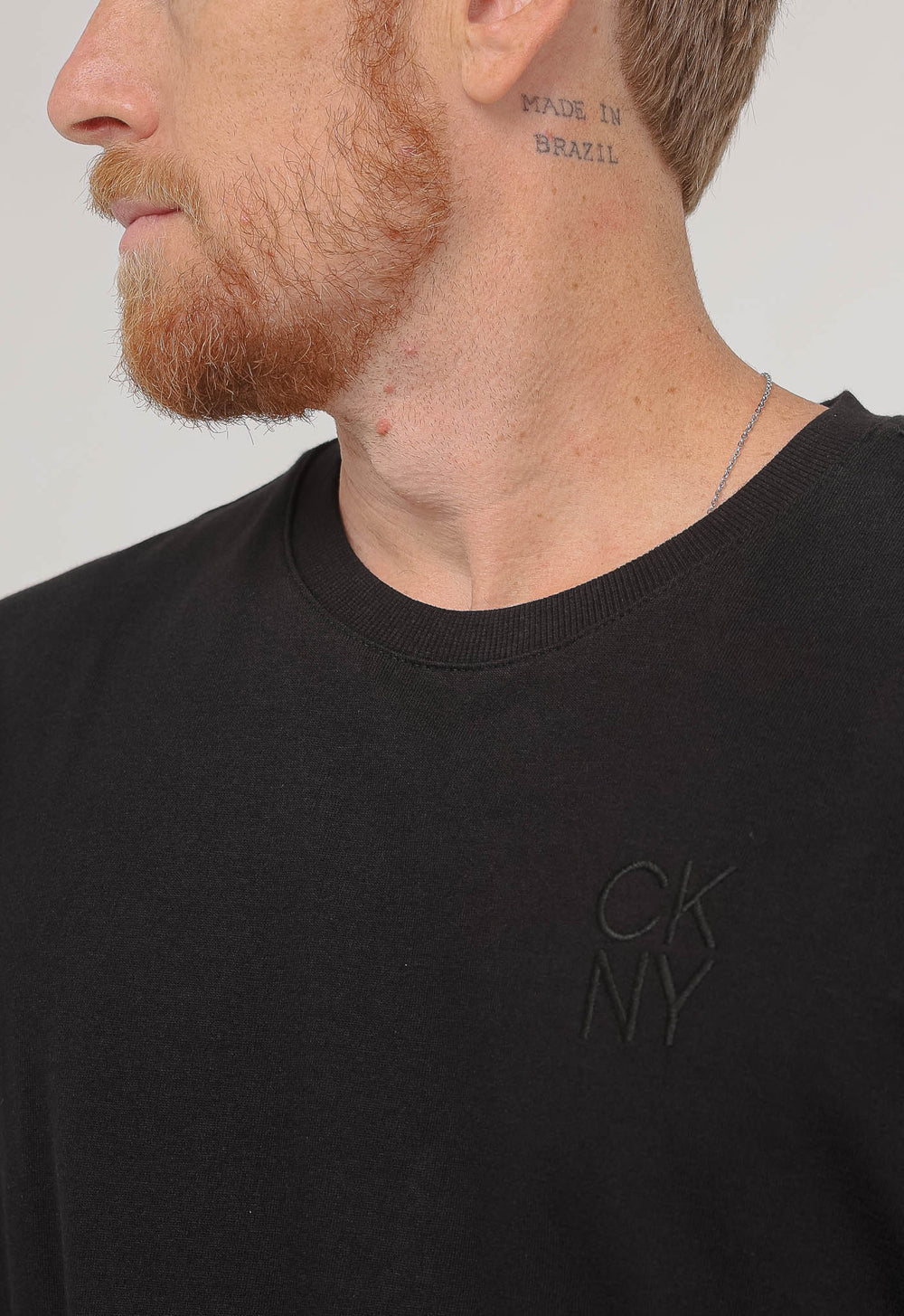 Manga Longa Calvin Klein Logo Peito Bordado - Henri Store
