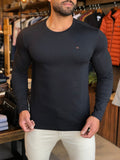 Manga Longa Calvin Klein Meia Malha Logo Peito - Henri Store