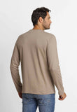 Manga Longa Calvin Klein Meia Malha Logo Peito - Henri Store