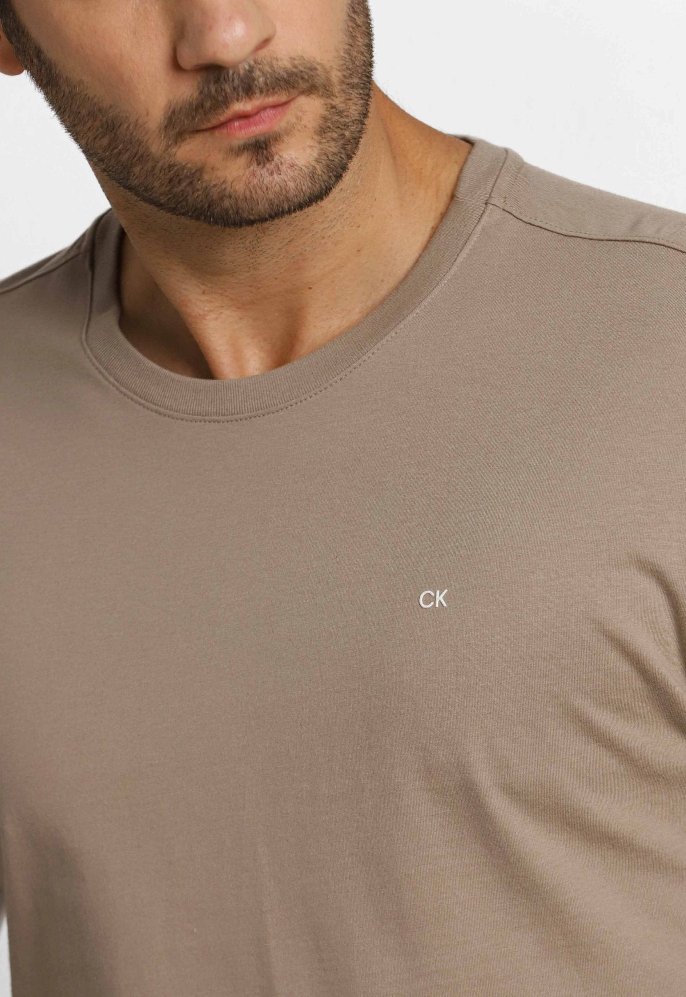 Manga Longa Calvin Klein Meia Malha Logo Peito - Henri Store