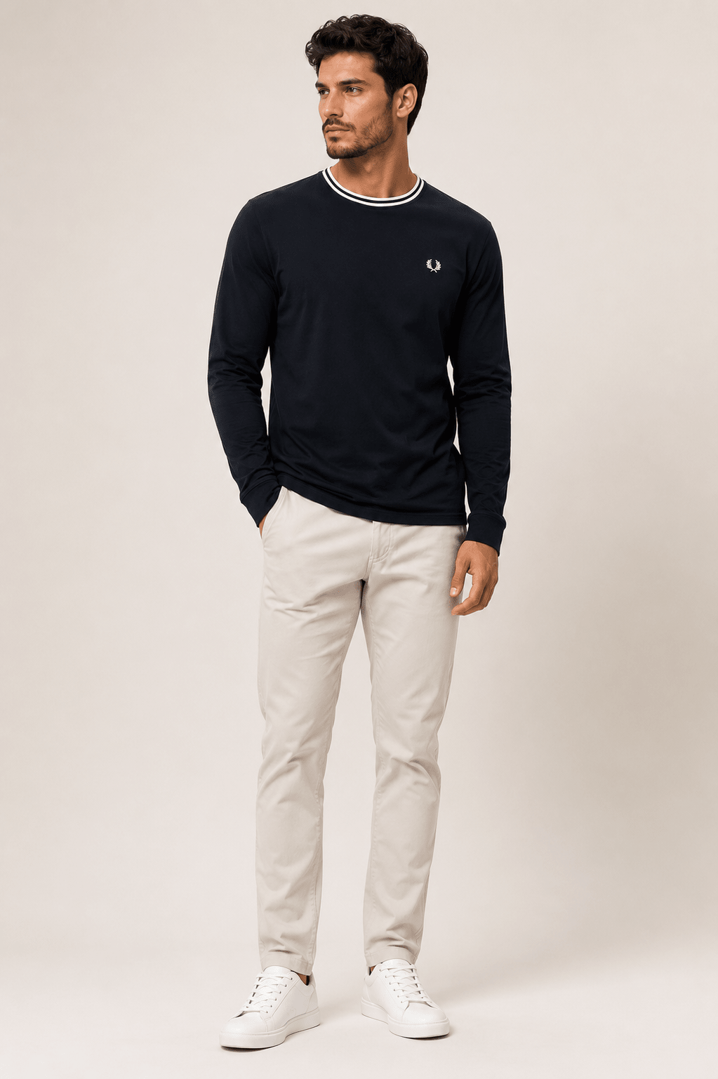 Manga Longa Fred Perry - Henri Store