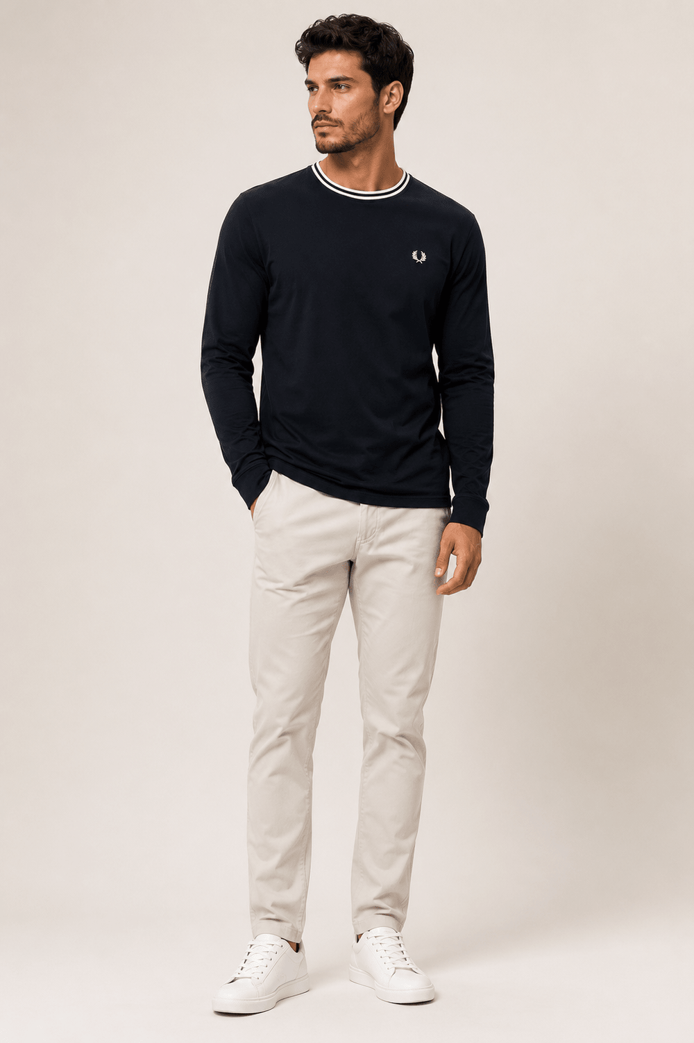 Manga Longa Fred Perry - Henri Store