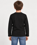 Manga Longa Infantil Red Feather Raglan Preta - Henri Store