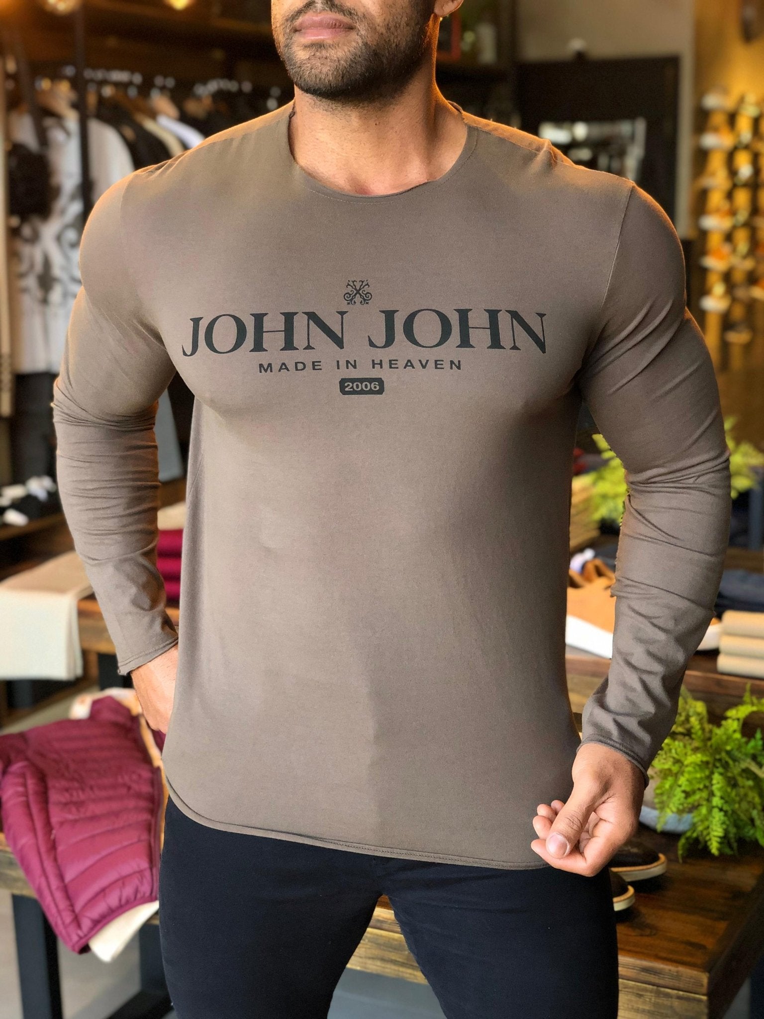 Manga Longa John John Flat - Henri Store