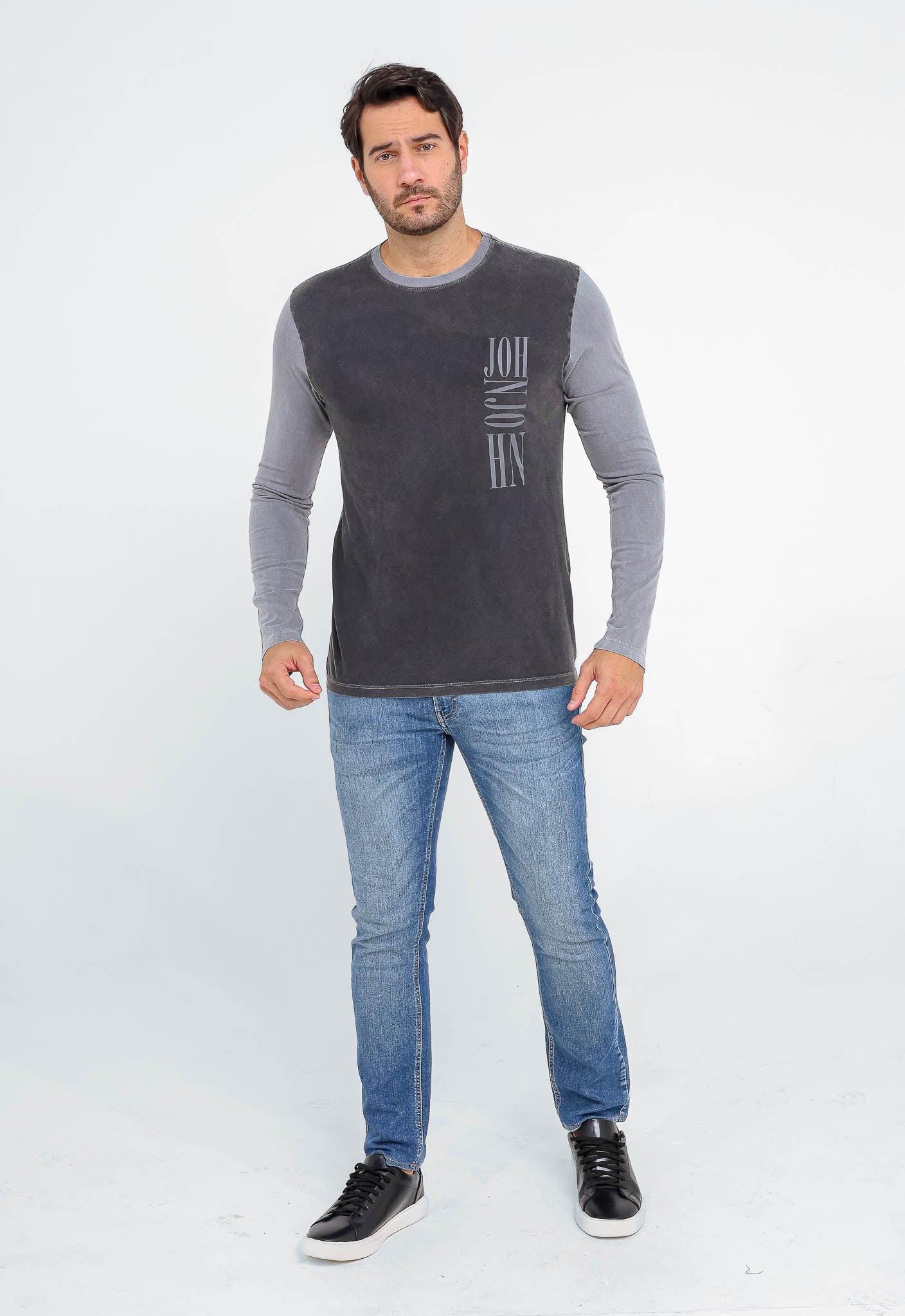 Manga Longa John John Regular Fit Double Mix - Henri Store