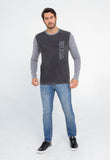 Manga Longa John John Regular Fit Double Mix - Henri Store