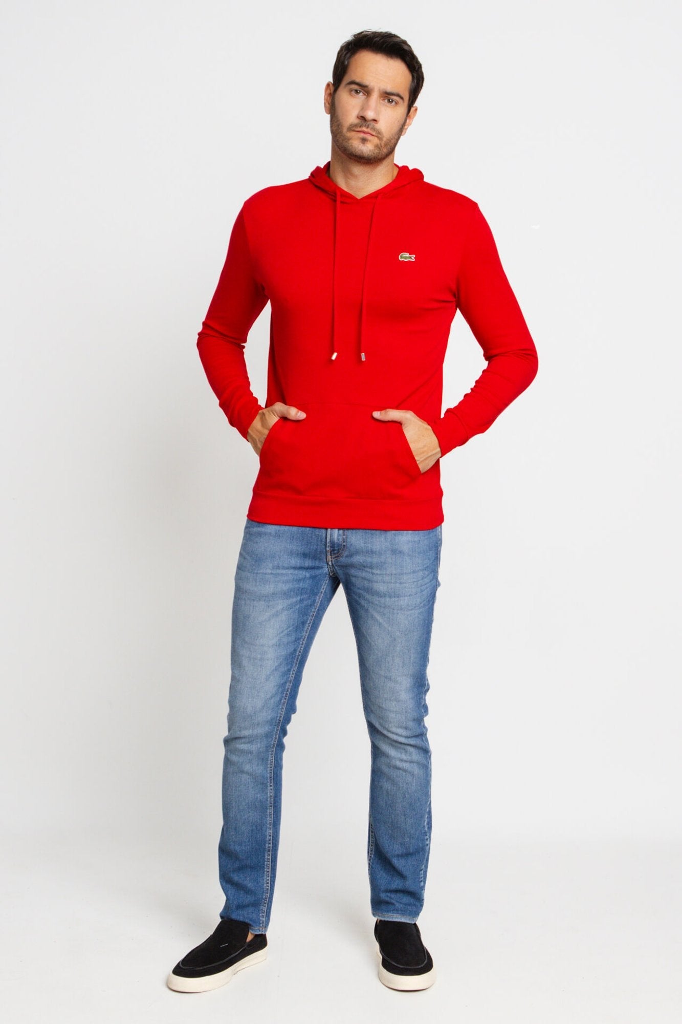 Manga Longa Lacoste C/ Capuz Regular Fit - LIVE - Henri Store