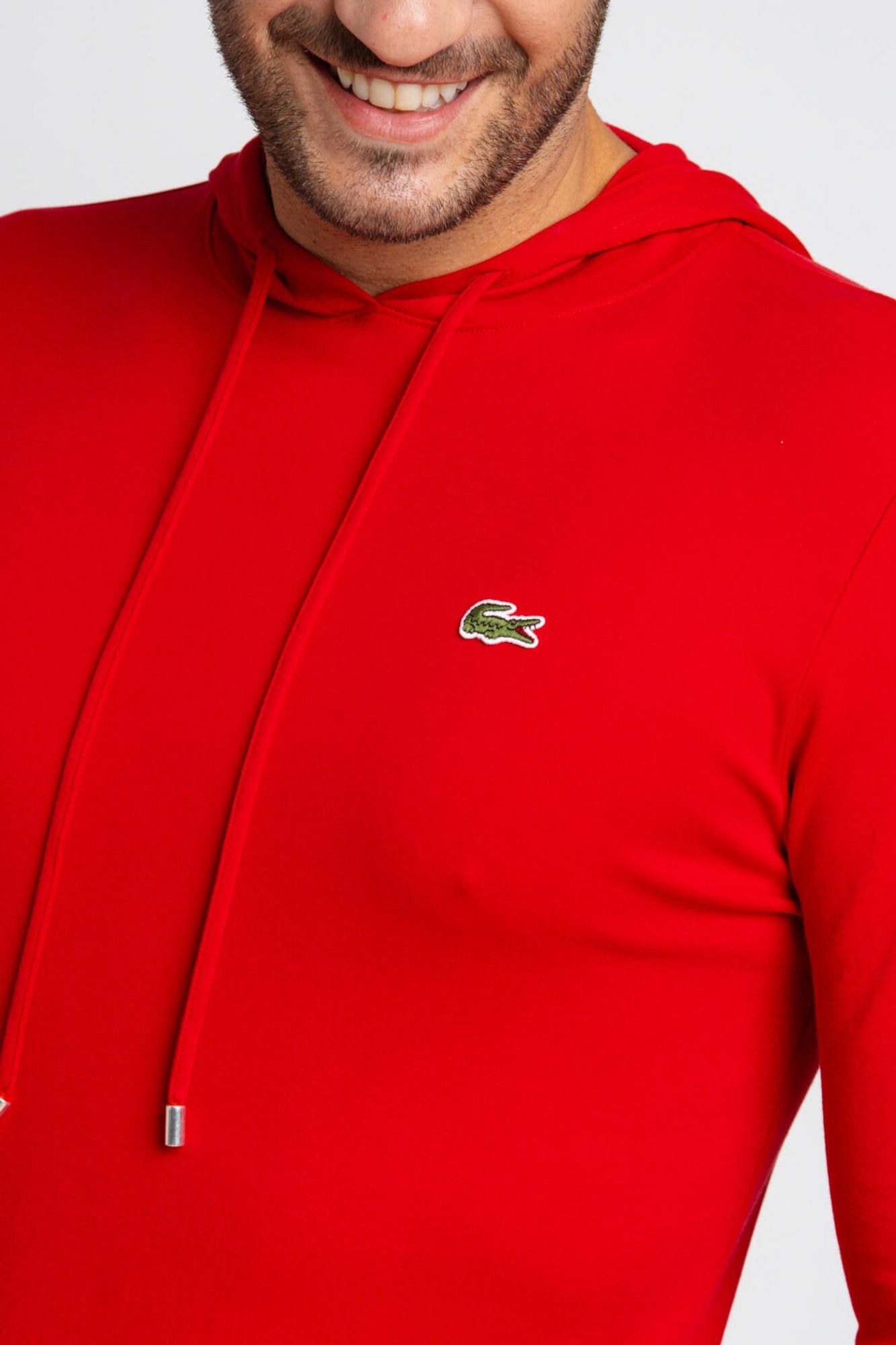 Manga Longa Lacoste C/ Capuz Regular Fit - LIVE - Henri Store