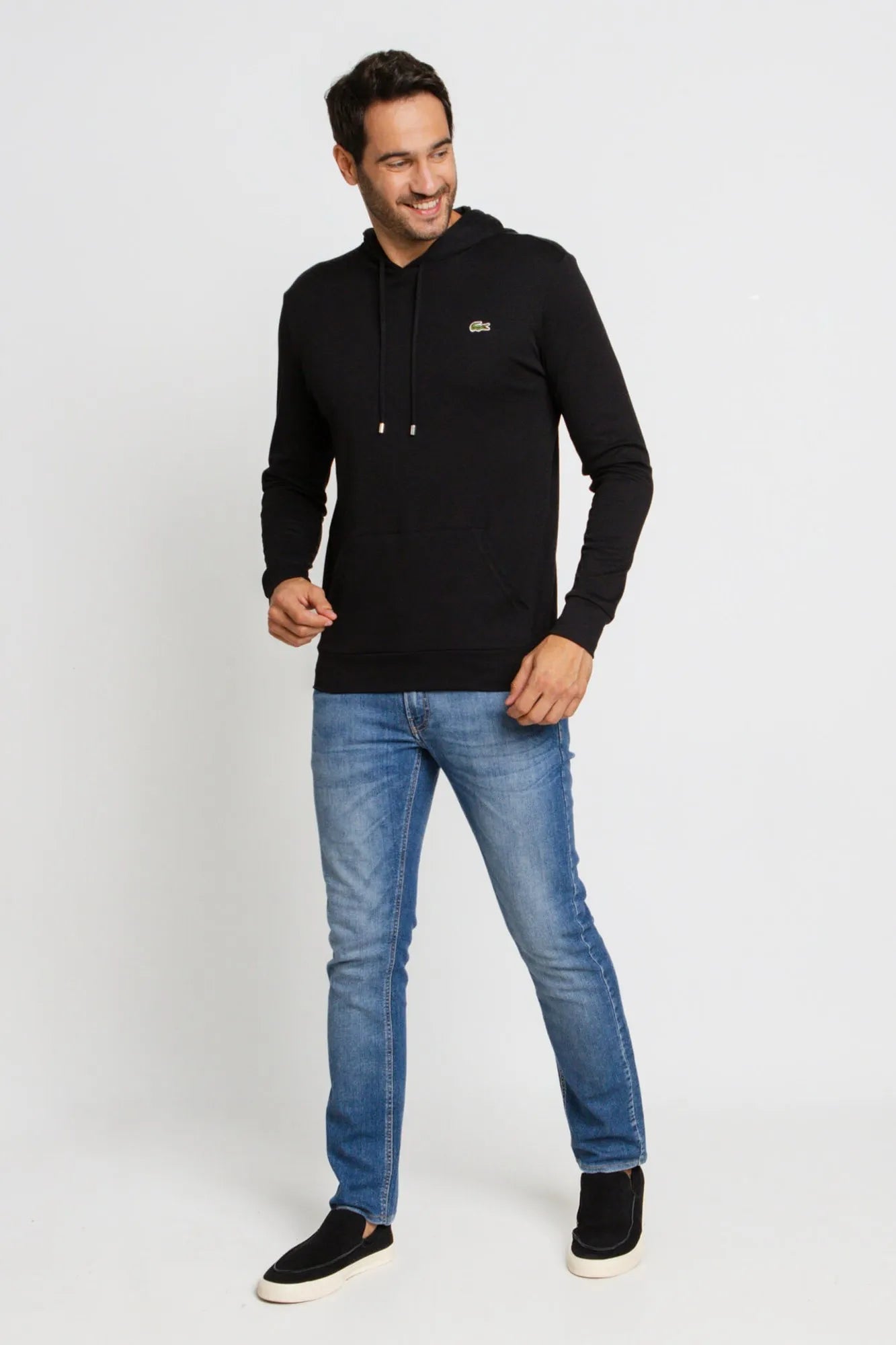 Manga Longa Lacoste C/ Capuz Regular Fit - LIVE - Henri Store