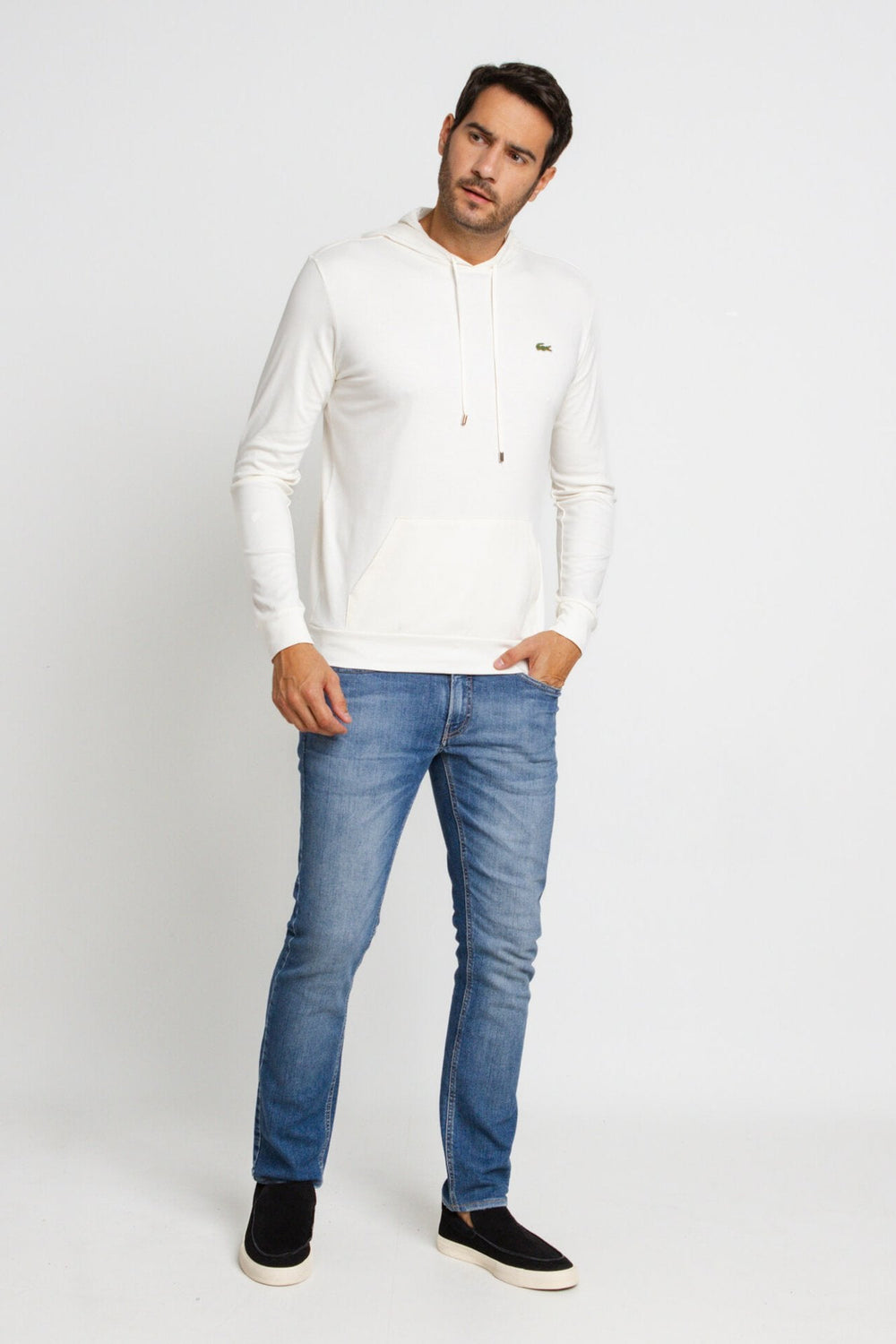 Manga Longa Lacoste C/ Capuz Regular Fit - LIVE - Henri Store